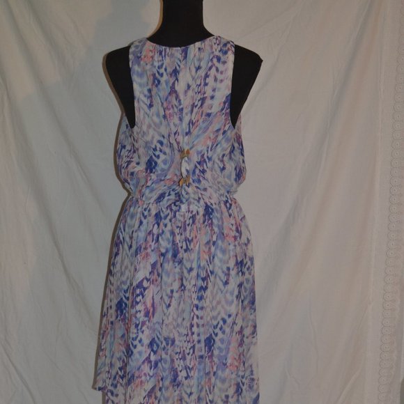 Multi-colored highlow dress - Picture 4 of 4